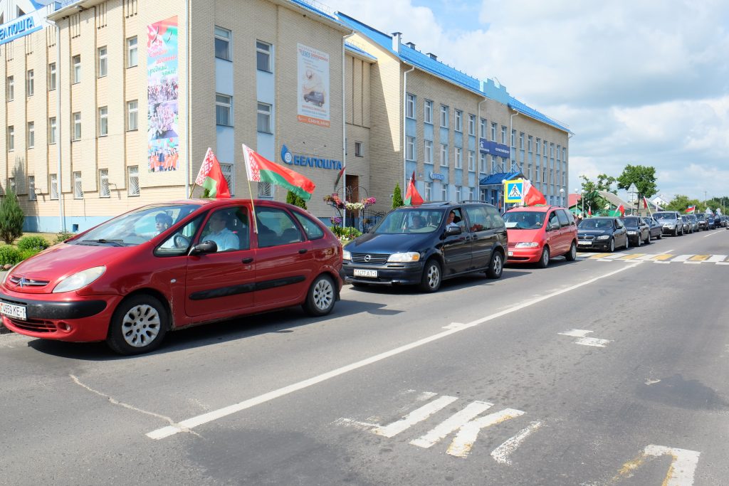 На Столинщине прошел автопробег по 6 направлениям, посвященный Дню Независимости Республики Беларусь