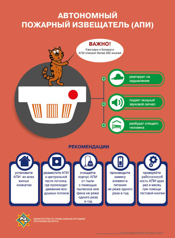 На Брестчине стратовала информационная кампания об эффективности автономных пожарных извещателей
